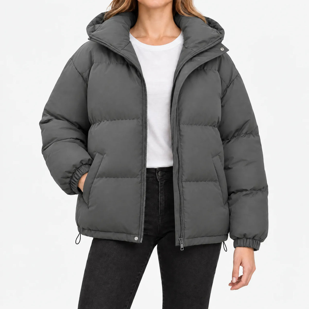 Aerique - Women's Oversized Hooded Puffer Jacket