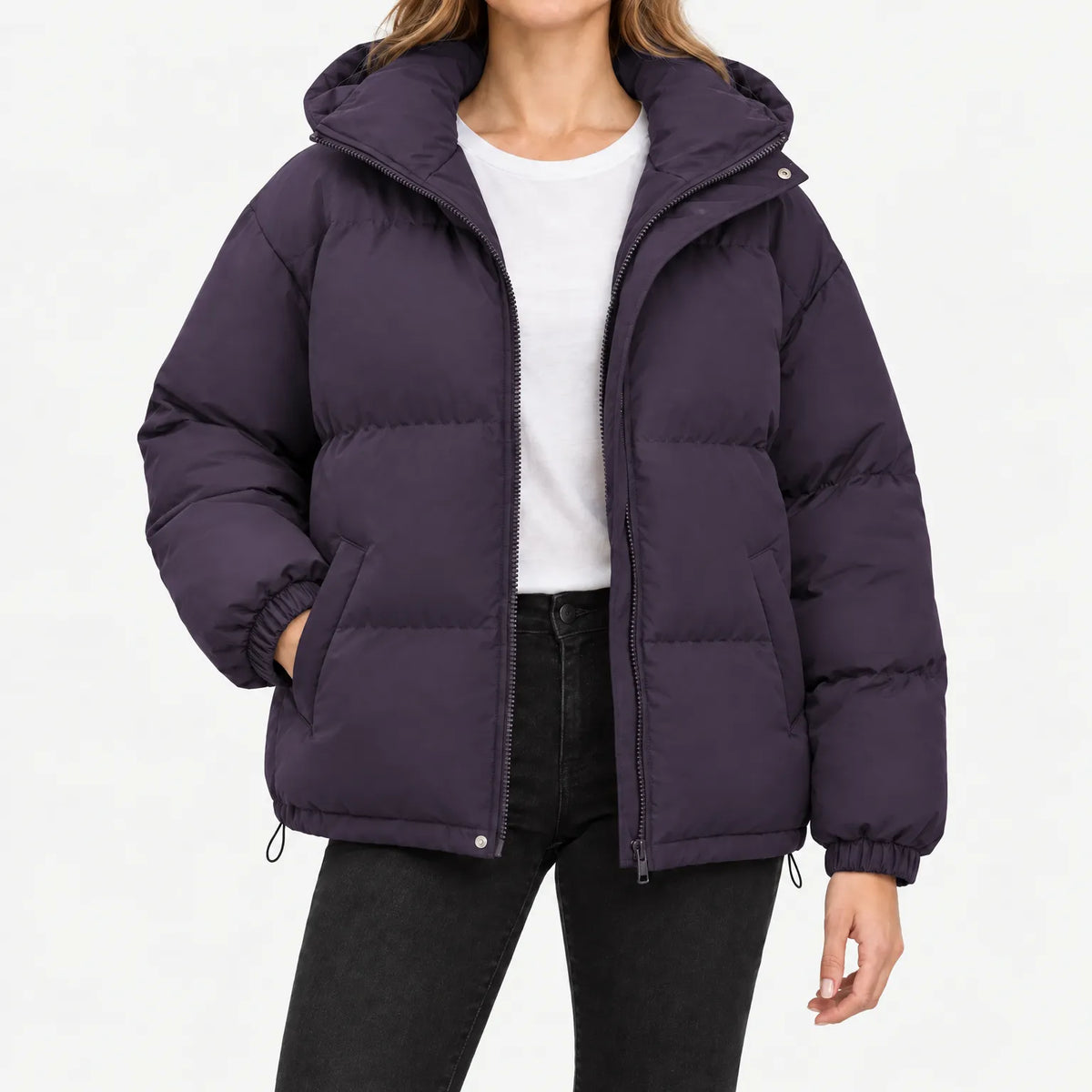 Aerique - Women's Oversized Hooded Puffer Jacket