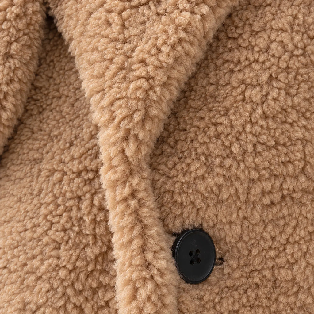 Arlesa - Long Fleece Teddy Coat