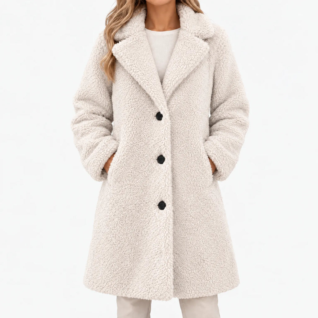 Arlesa - Long Fleece Teddy Coat