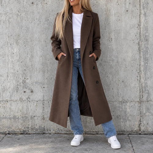 Aveline - Long Double Breasted Winter Coat