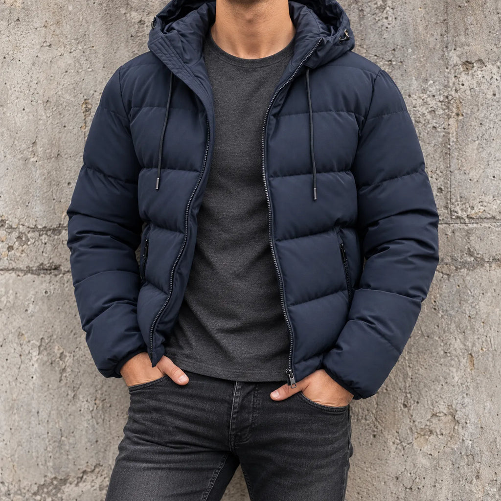 Axiola - Men's Quilted Casual Puffer Jacket