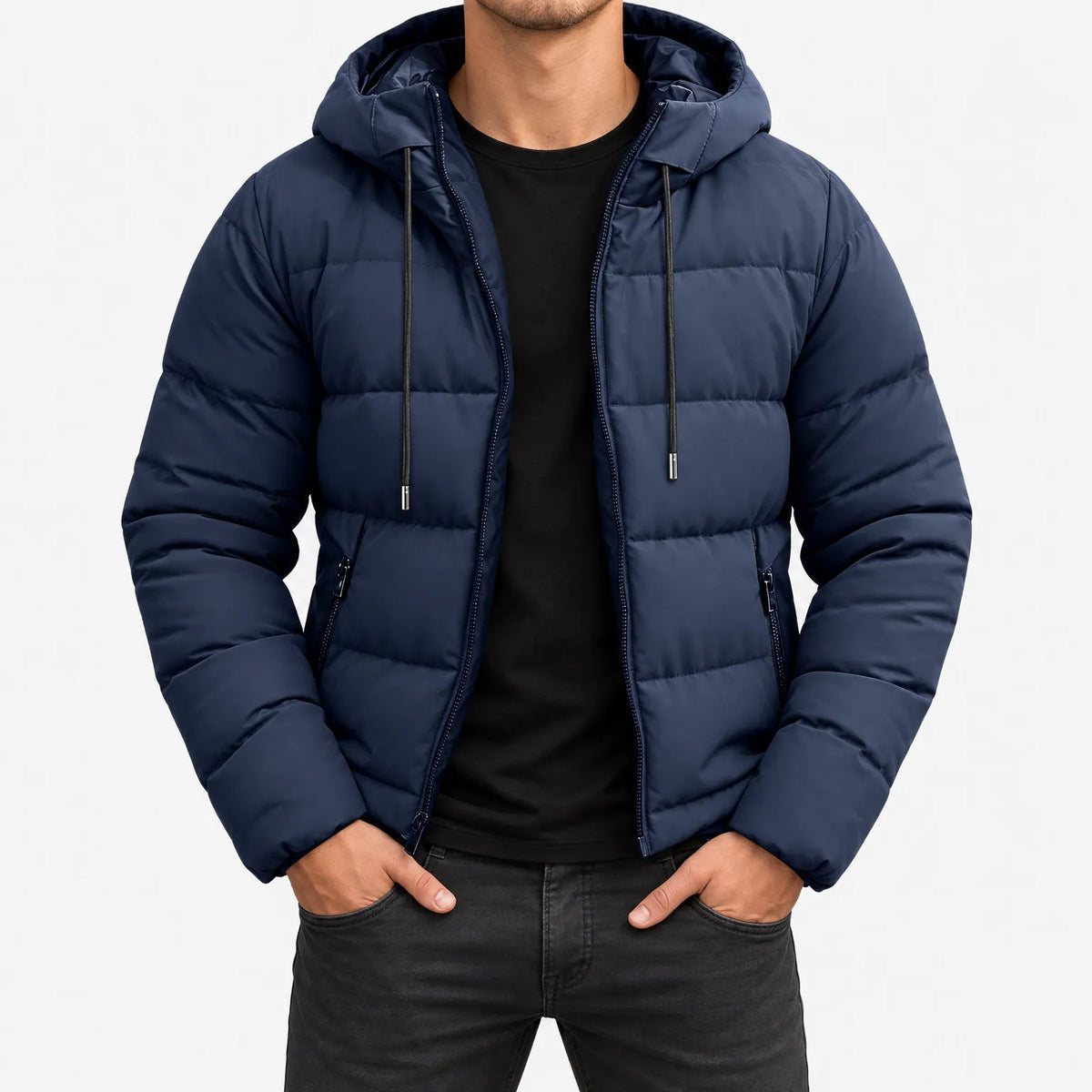 Axiola - Men's Quilted Casual Puffer Jacket