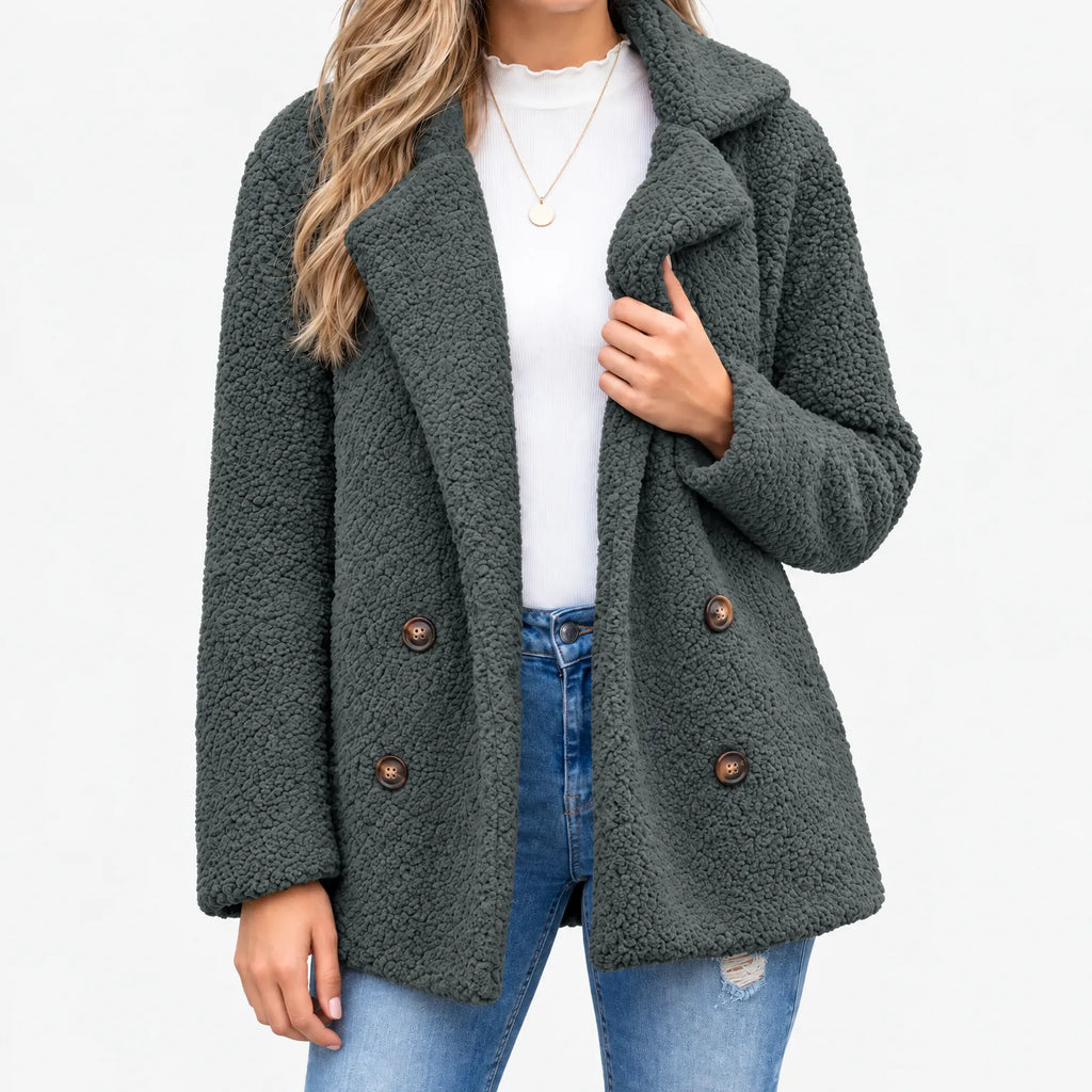 Fendura - Women's Textured Teddy Bear Coat