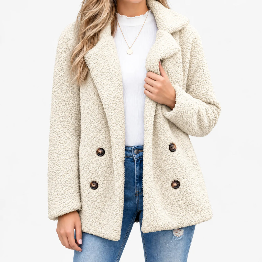 Fendura - Women's Textured Teddy Bear Coat