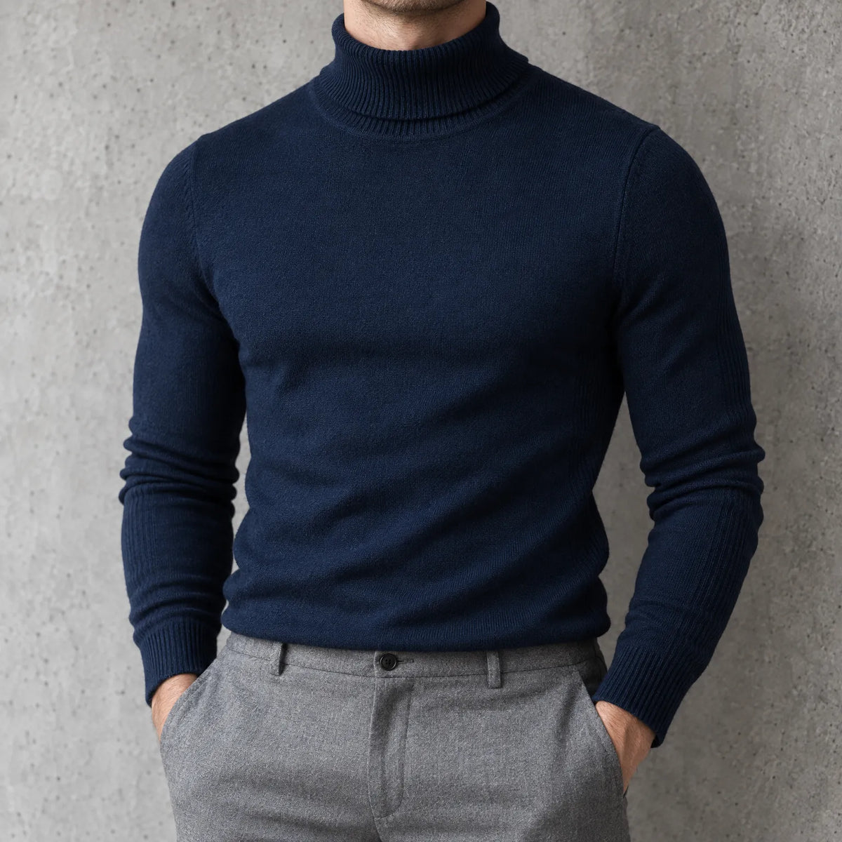 Korda - Men's Knitted Turtleneck Jumper