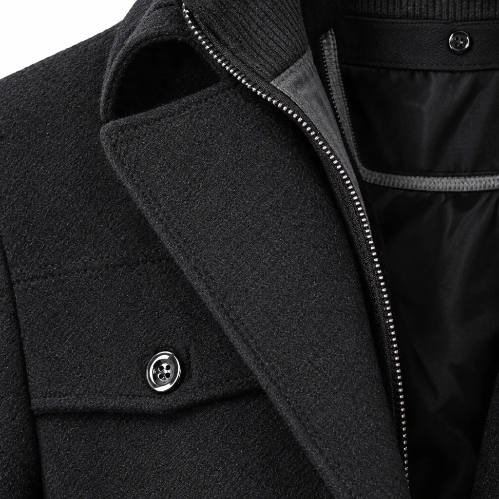 Loxford - Men's Tailored Button-Front Trench Coat