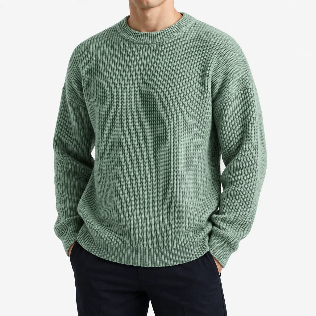 Marnock - Men's Ribbed Crew Neck Jumper