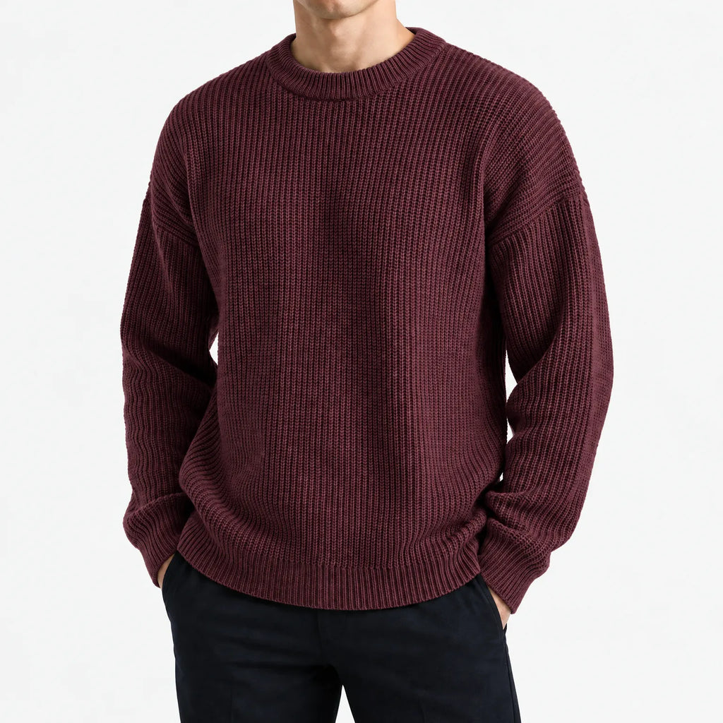 Marnock - Men's Ribbed Crew Neck Jumper