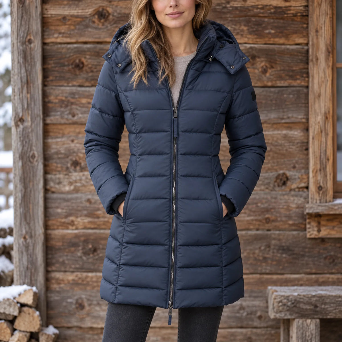 Pendra - Longline Quilted Winter Outerwear Jacket