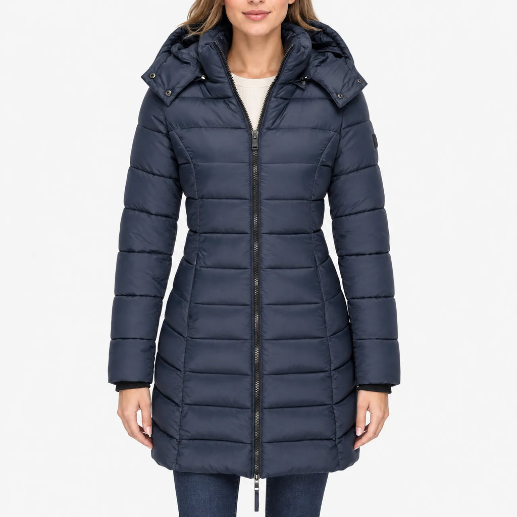 Pendra - Longline Quilted Winter Outerwear Jacket
