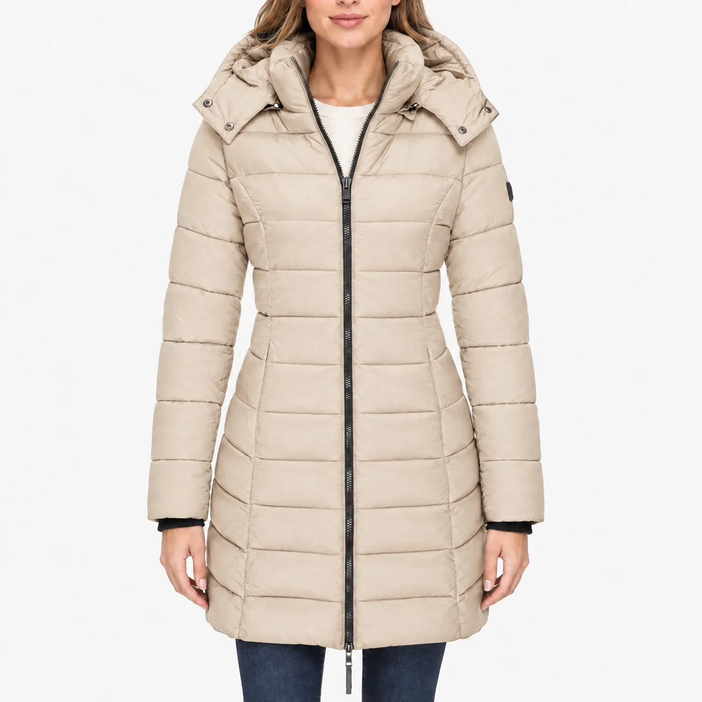 Pendra - Longline Quilted Winter Outerwear Jacket
