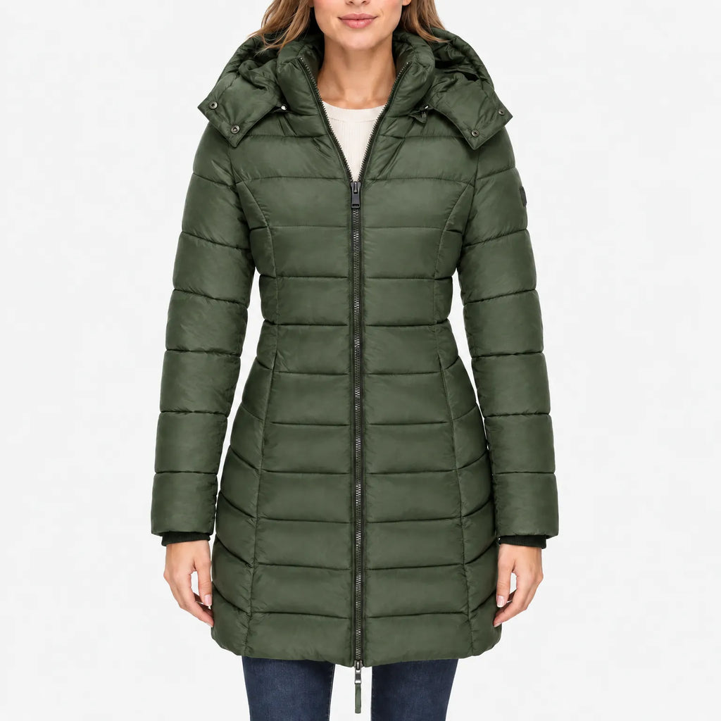 Pendra - Longline Quilted Winter Outerwear Jacket