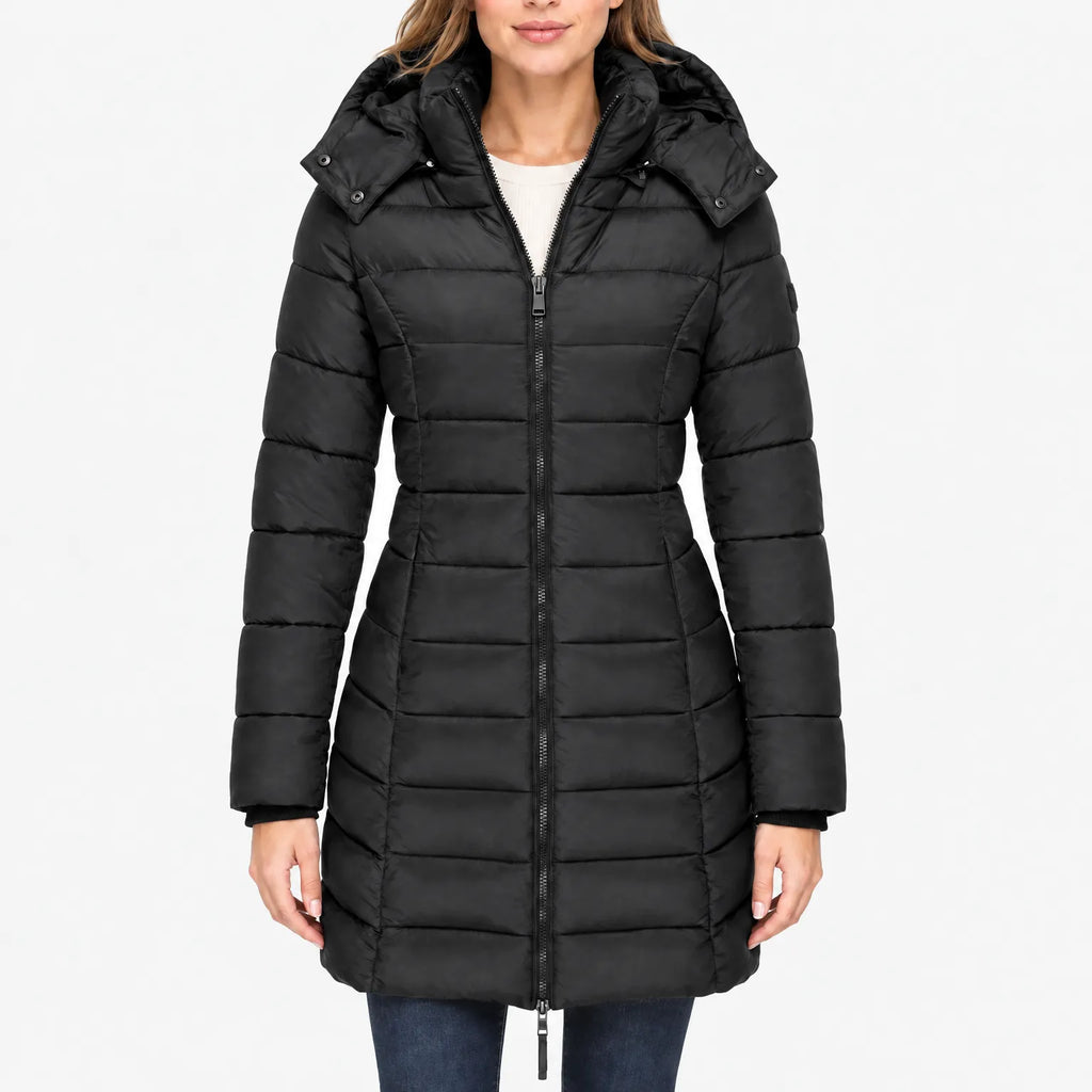 Pendra - Longline Quilted Winter Outerwear Jacket