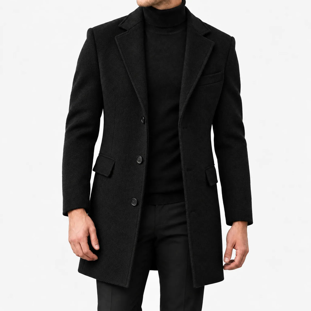 Stanthor - Men's Tailored Mid Length Overcoat