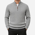 Torlan - Men's Cable Knit Quarter Zip Jumper